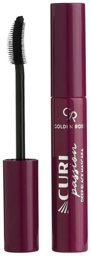 Тушь для ресниц GOLDEN ROSE Curl Passion Deep для объема, удлиняющая черный