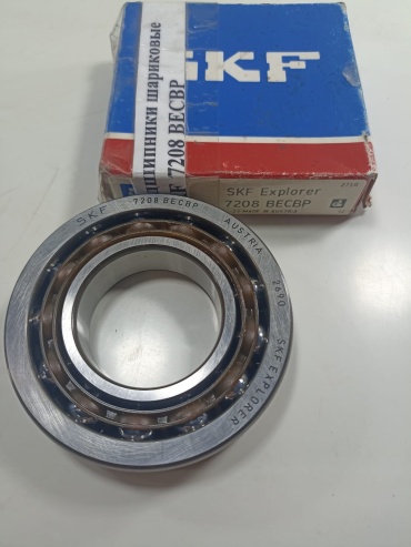 SKF подшипник скольжения роликовый радиальный цилиндрический однорядный (7208 BECBP SKF)