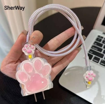 Чехол SherWay Lapka розовый