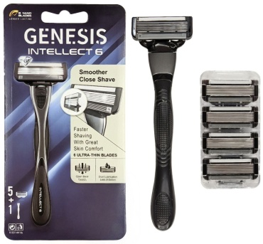 GENESIS Genesis Intellect 6 Super (5 запасных лезвии) бритвенный станок 1 шт + сменные кассеты 5 шт