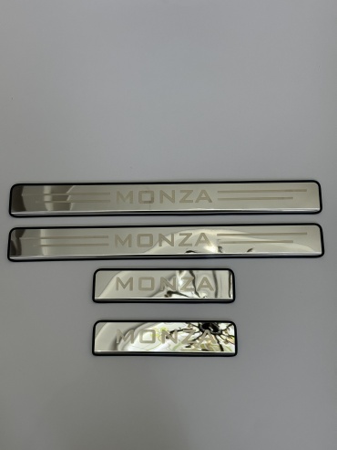 Накладки ALMA PART порогов Chevrolet Monza серебристые