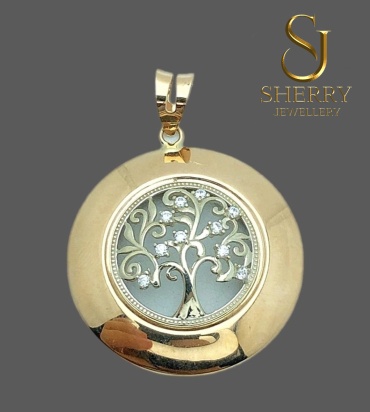 Подвеска SHERRY 2073 вес 3.55 г золото, фианит
