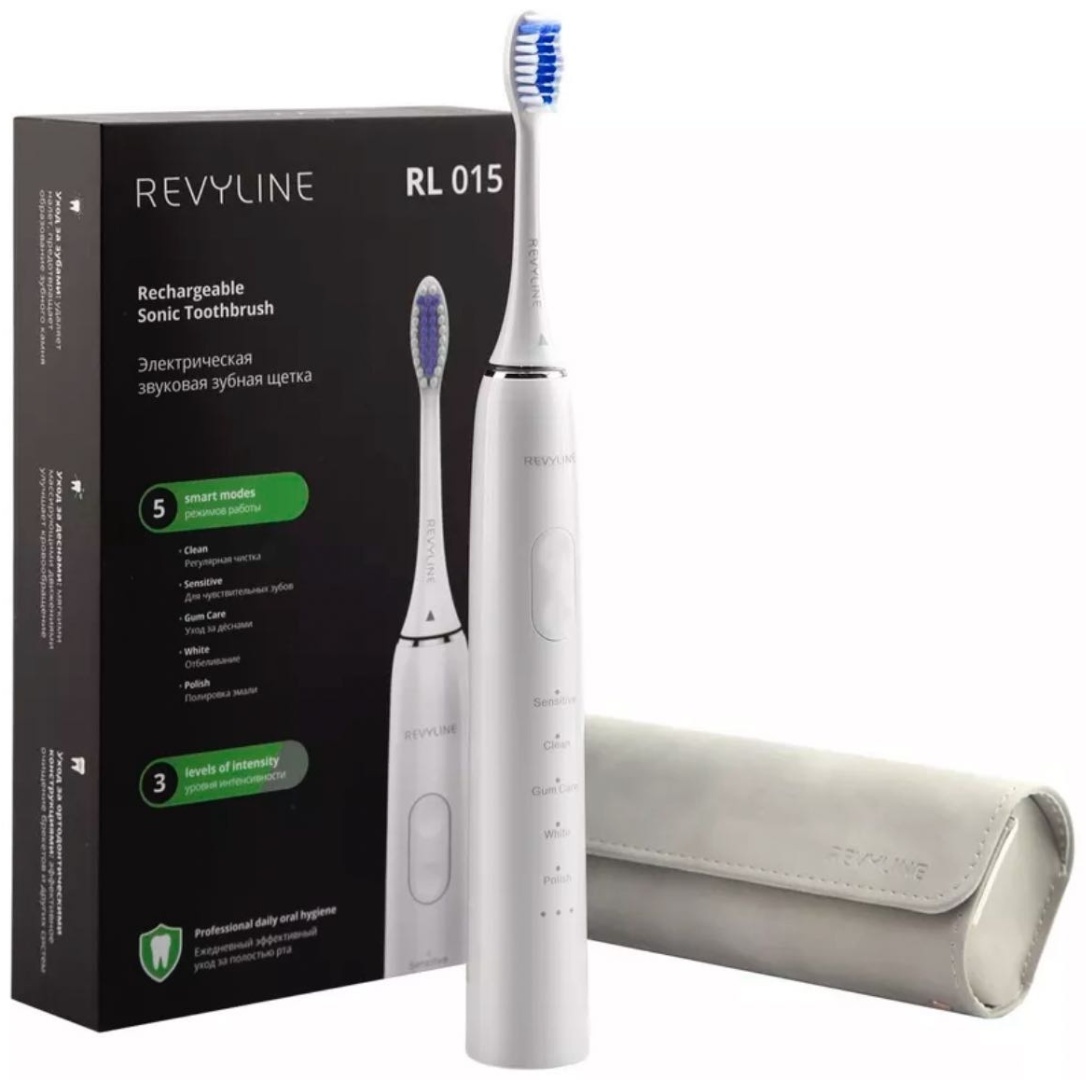 Reviline звуковая щетка RL015 щетина средняя белый