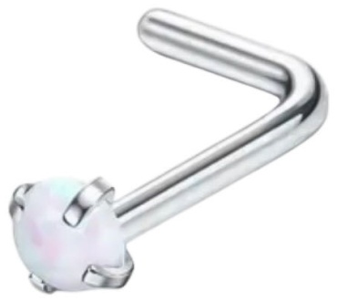 Нострил BOGEMA хирургическая сталь, цирконий, 2mm