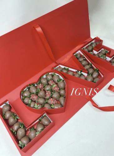 IGNIS Клубника в шоколаде композиция «LOVE» 60х30