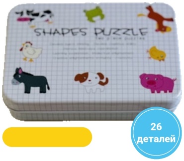 Shapes puzzle Животные 677437 2 деталей