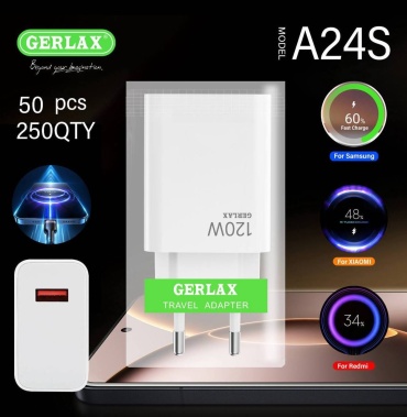 Зарядное устройство GERLAX А24S USB 67 Вт белый