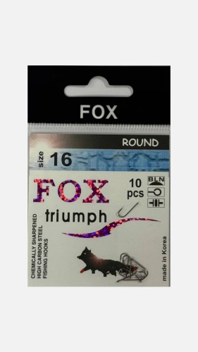Крючок для рыбалки FOX FOX-1610 одинарный черный 10 шт