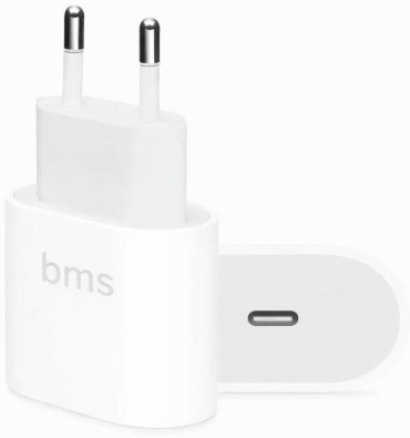 Зарядное устройство BMS USB Type-C 20 Вт белый