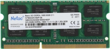 Netac BASIC SO-DDR3L 1600 MHz 8 Гб