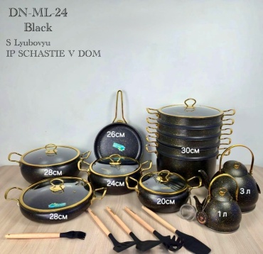 Смешанный набор Happiness Happy Donnor DN-ML-24 black 24 в 1