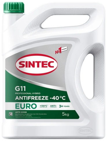 Антифриз SINTEC Антифриз зеленый зеленый G-11 5 л