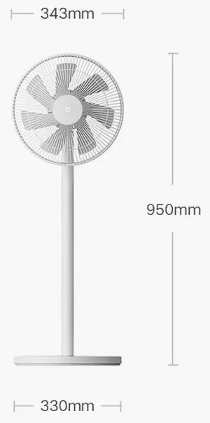 Вентилятор Xiaomi 1X Upgraded BPLDS07DM белый