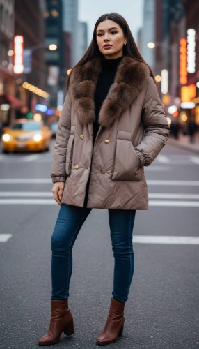 Пуховик MaxMara темно-коричневый