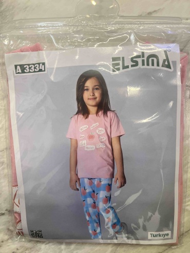 Пижама Elsima голубой, розовый