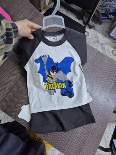 Пижама Batman черный, серый