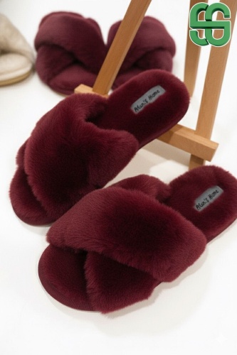 Тапочки Alans shoes бордовый