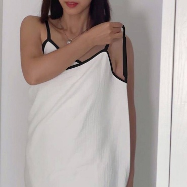Муслиновый халат белый