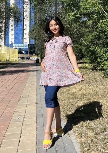 Блузка Стильный животик мультиколор