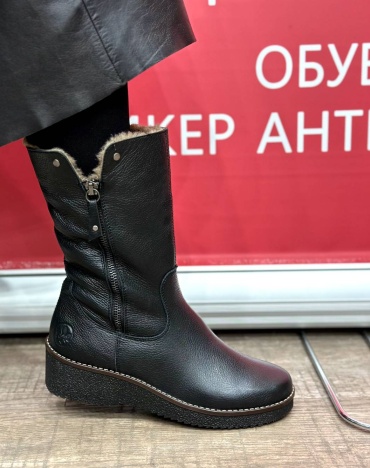 Полусапоги Rieker черный