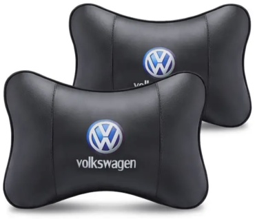 Подушка на подголовник Volkswagen 27x17, черный