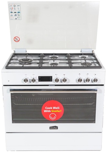 Кухонная плита Simfer F9507SELWGWF белый