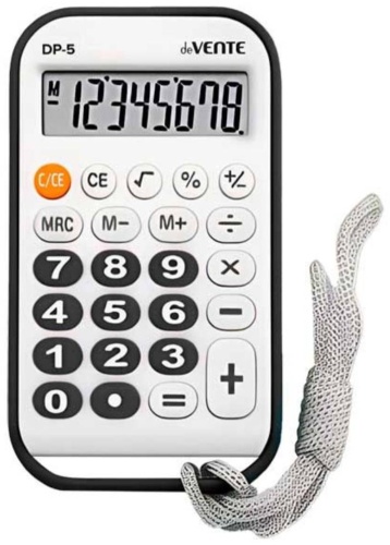 DeVENTE 4030414, 8-разрядный, черный, белый