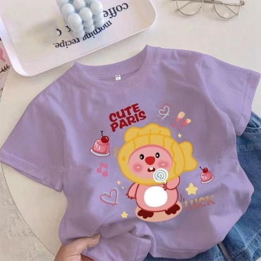 Футболка Футболка детская “Cute Paris” фиолетовый