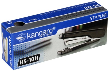 Степлер Kangaro HS-10H, размер скобы № 10, синий, голубой