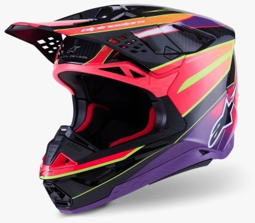 Alpinestars Supertech M10 Era MIPS HELMET розовый, фиолетовый, желтый S