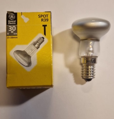 General Electric 30W E14, накаливания, теплый белый
