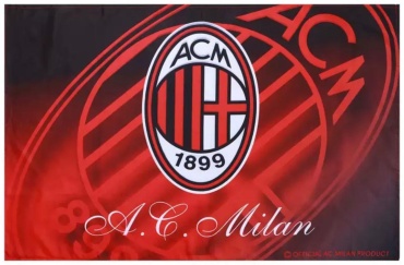 Фанатский флаг Флаг футбольного клуба AC Milan 65x95 см