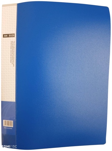 Папка-вкладыш Clear book 20 файлов, А4, термосварка синий