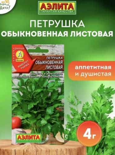 Аэлита петрушка ОБЫКНОВЕННАЯ ЛИСТОВАЯ