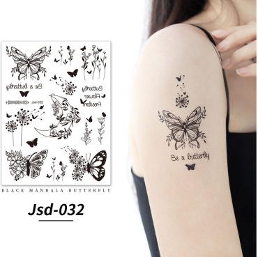 Переводное тату Бабочки, Jsd-032
