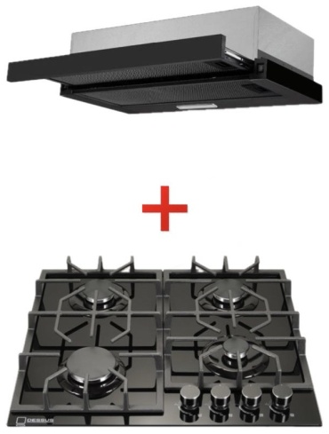 Варочная поверхность Dessus DCG-64002B - DH-602B черный