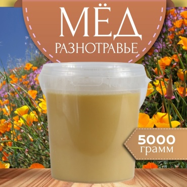 Апивита мед разнотравный 5000 г