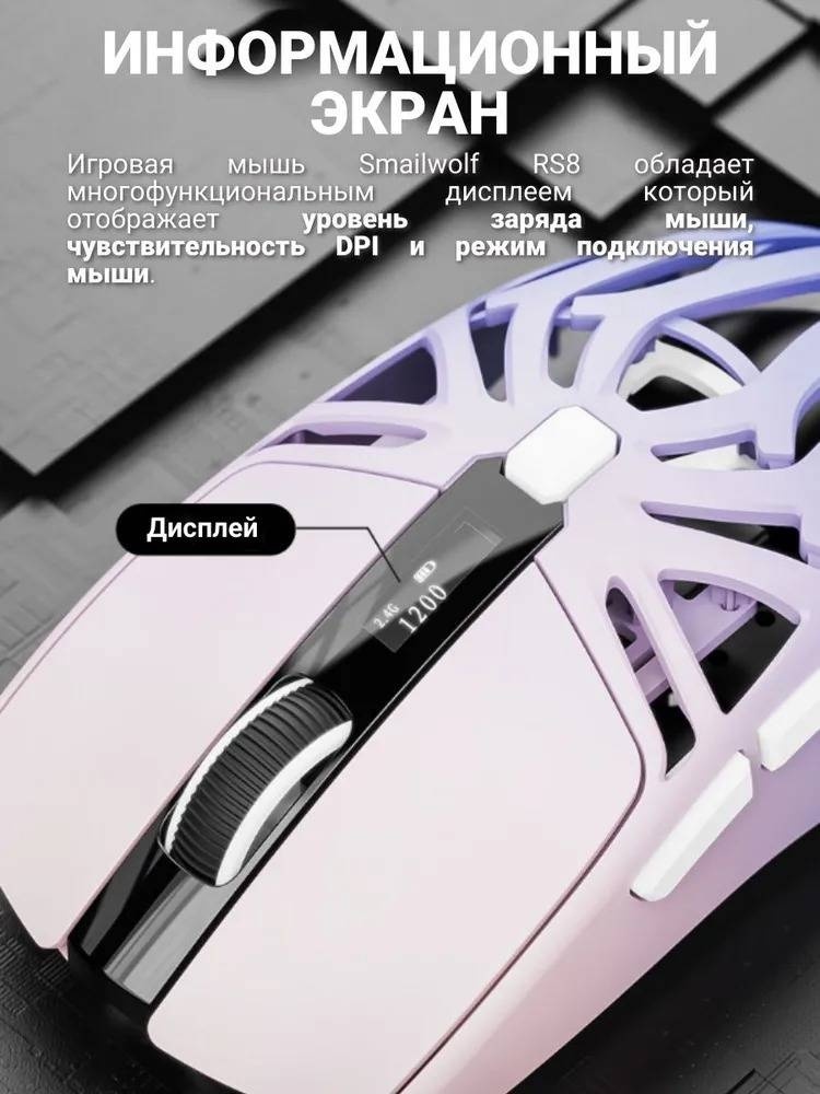 Мышь SMAILWOLF RS8 черный