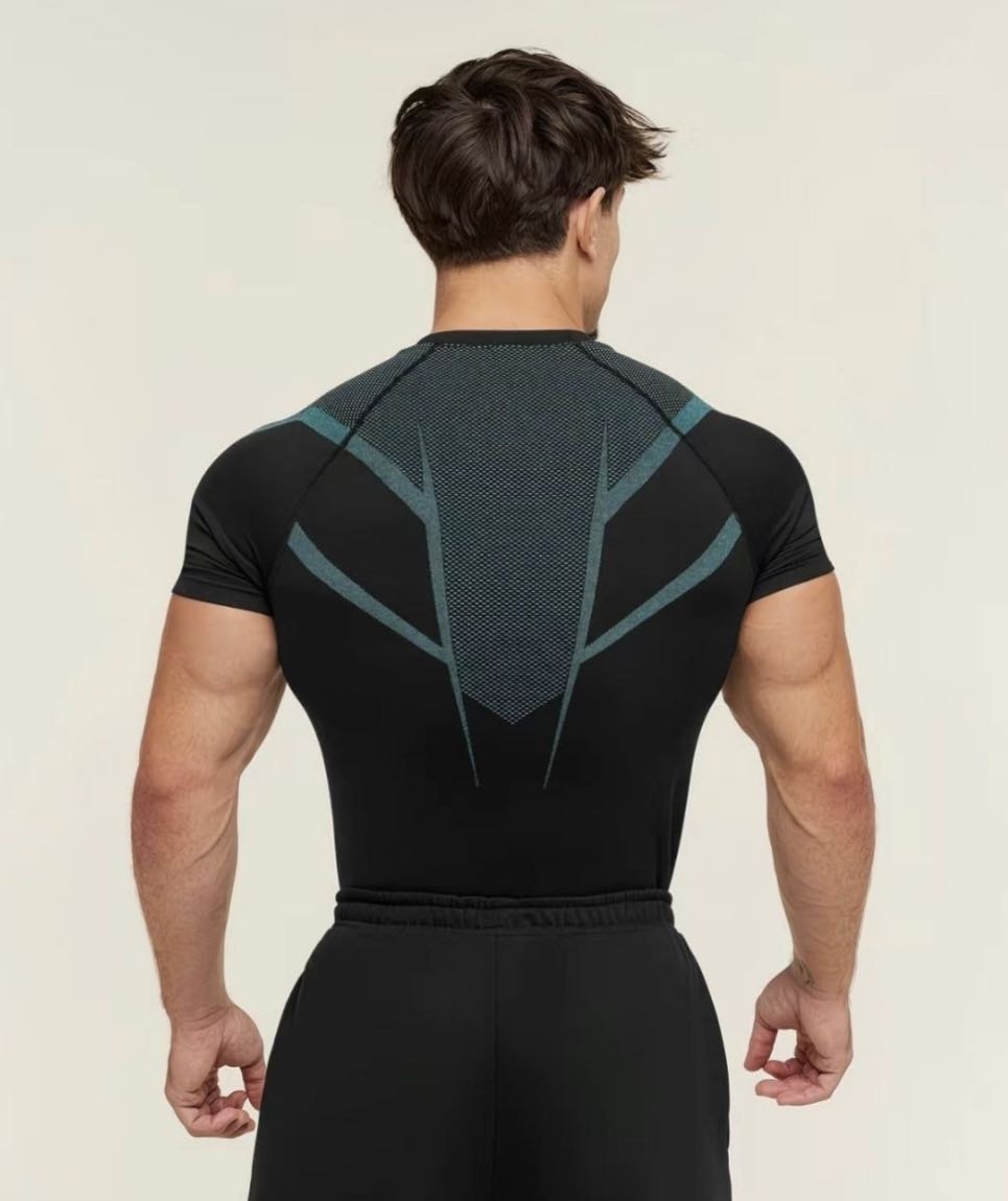 Рашгард Gymshark бирюзовый