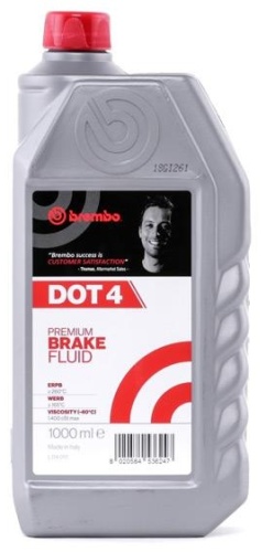 Тормозная жидкость гликолевая Brembo DOT 4 1 л