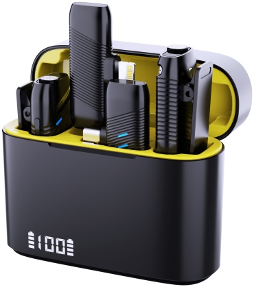 Микрофон HIPPO M30 DUAL черный, желтый