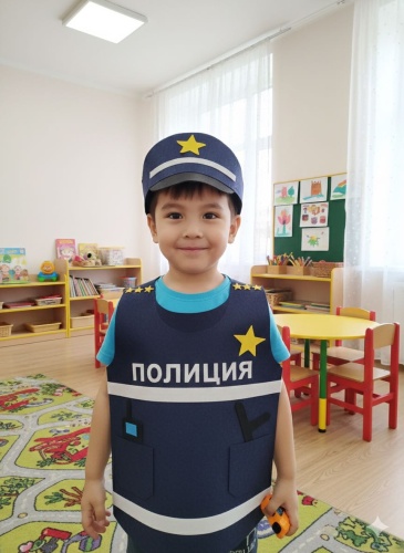 Накидка Полиция желтый, темно-синий