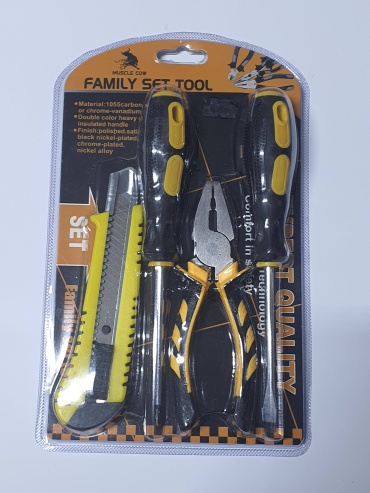 Набор инструментов строительный 4 в 1 Muscle cow family set tool 4 в 1