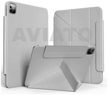 Чехол AVIATO для Apple iPad Pro 12.9 (2018), iPad Pro 12.9 (2020), iPad Pro 12.9 (2021), iPad Pro 12.9 (2022), iPad Air 13 (2024) 12.9 дюйм светло-серый
