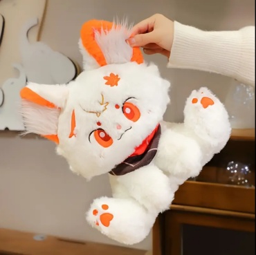 Мягкая игрушка Сейлор Мун кошка, высота 30 см, белый