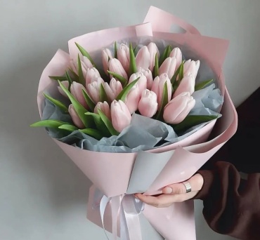 Bestflowers букет с открыткой тюльпан 25 шт 50 см