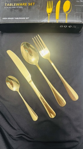 Набор столовых приборов 24 шт, золотистый Набор столовых приборов Gold Elegance – 24 предмета