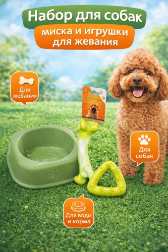 Игрушка Набор игрушек для собак 553295503 мультиколор 3 предмета