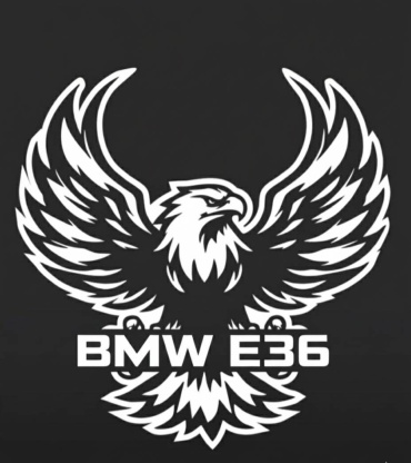 Наклейка BMW E36. БМВ Е36. Орёл 15×15см