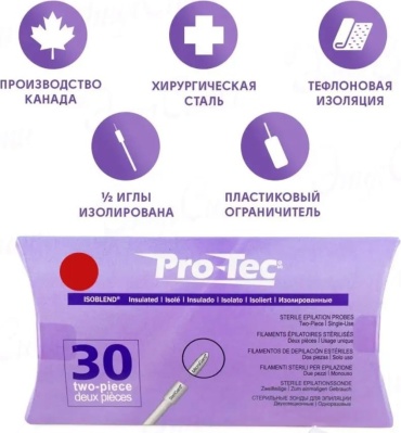 Зонды для электроэпиляции Pro-Тес иглы 30 шт